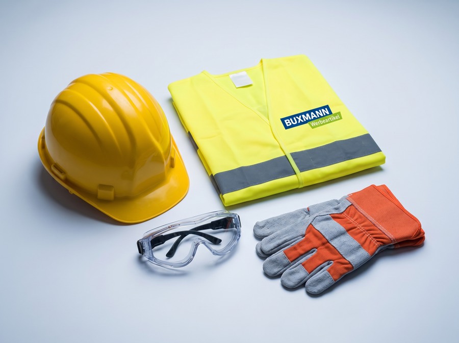 Arbeitsschutz mit Logo bedrucken – Buxmann Berlin