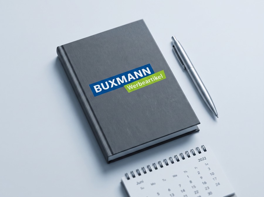 Büro & Schreibtisch mit Logo bedrucken – Buxmann Berlin